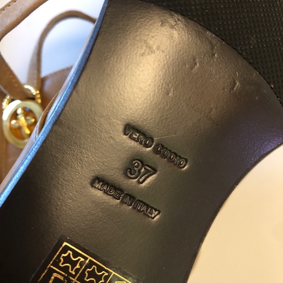 BOTTICELLI Tan Unisex Leather Pointy Toe Women’s size 37 Booties - Picture 4 of 10